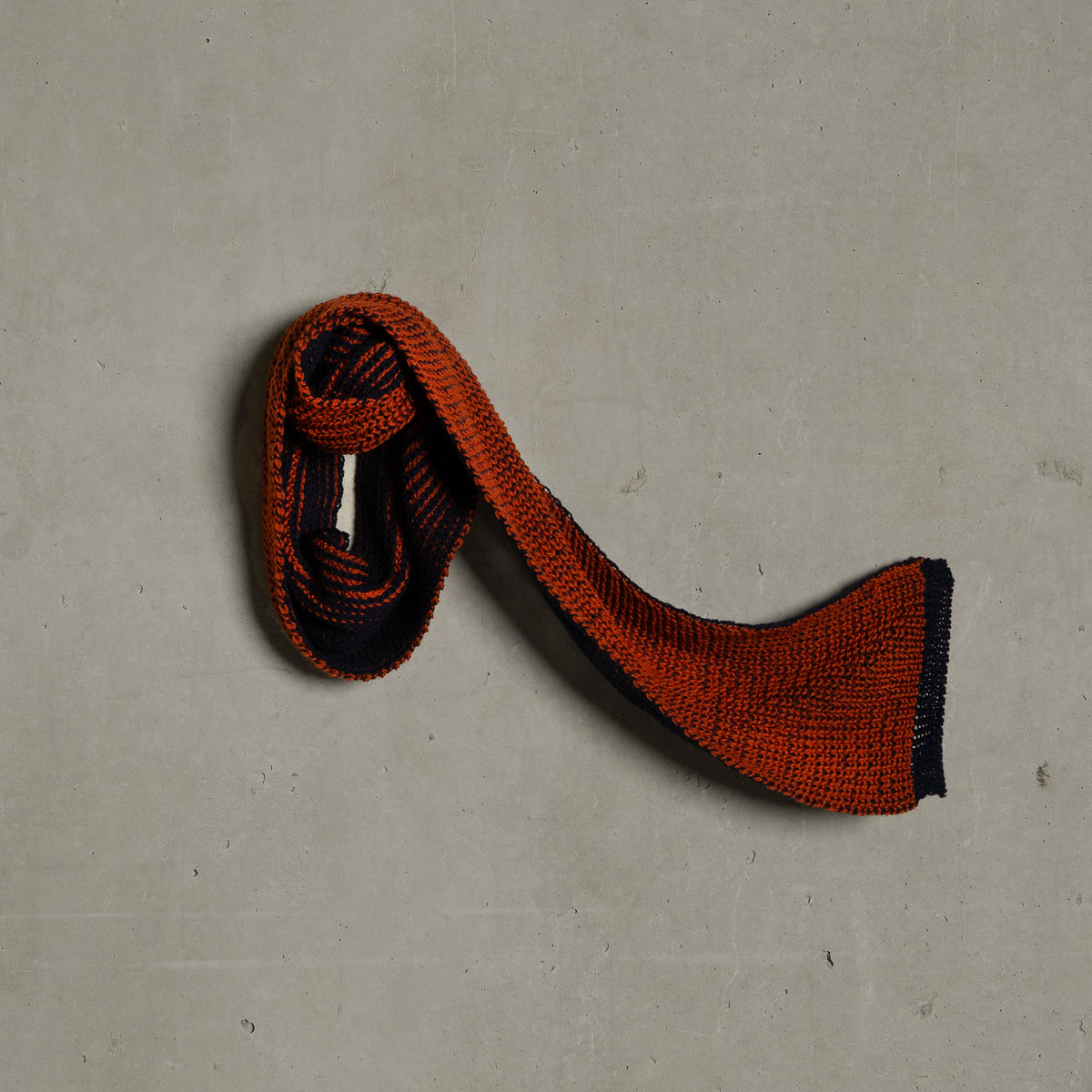 Kane Contrast Scarf - Orange/Navy