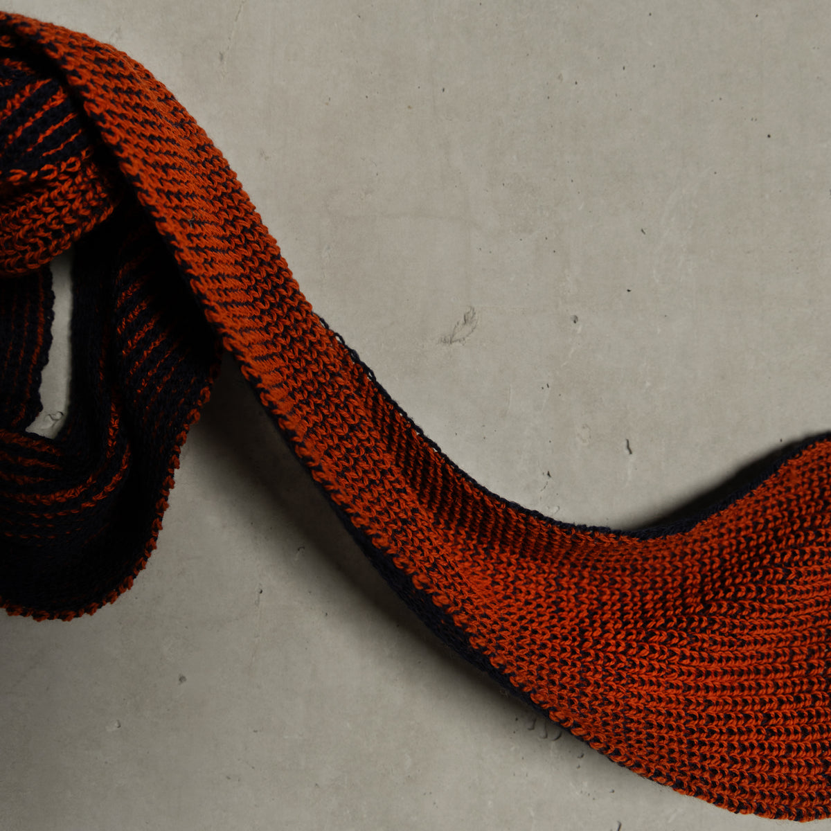 Kane Contrast Scarf - Orange/Navy