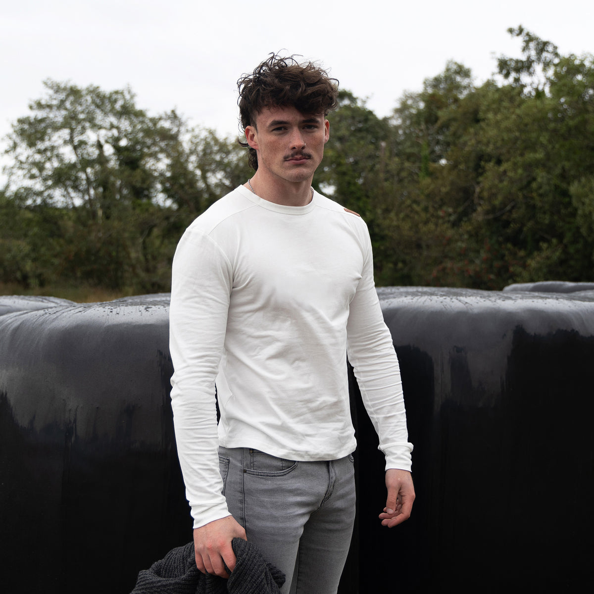 FM444OW SOFT TOUCH LONG SLEEVE BASE LAYER WHITE