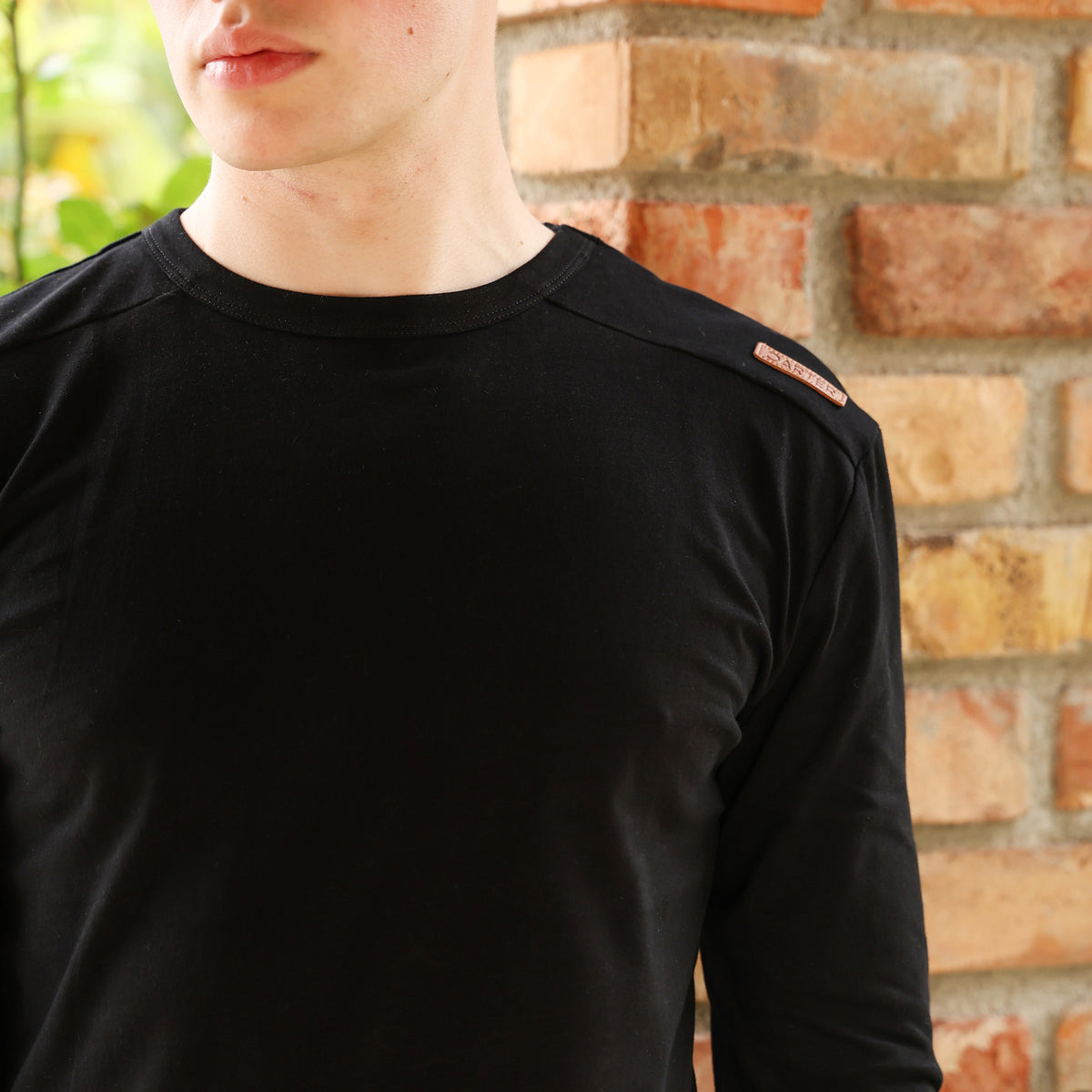 FM444B SOFT TOUCH LONG SLEEVE BASE LAYER BLACK
