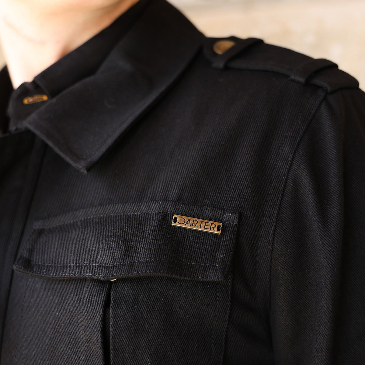 KB333B BLACK CARGO JACKET