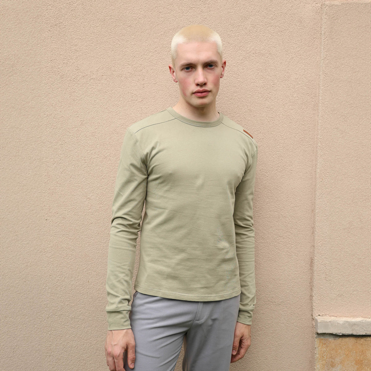 FM444G SOFT TOUCH LONG SLEEVE BASE LAYER SAGE GREEN